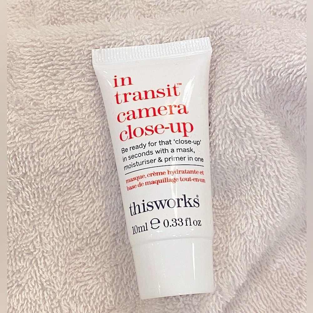 In Transit Camera Close-up mask, moisturizer, and primer in one!